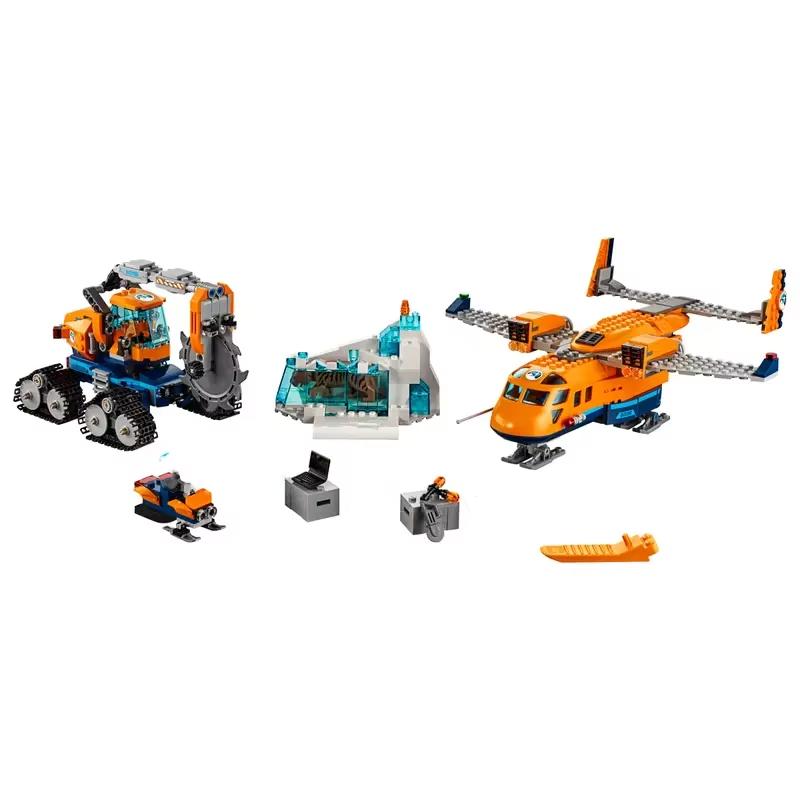 Compatible Sets City Series Building Blocks Arctic Supply Plane Crawler Icebreaker Car Children's Toys Gift