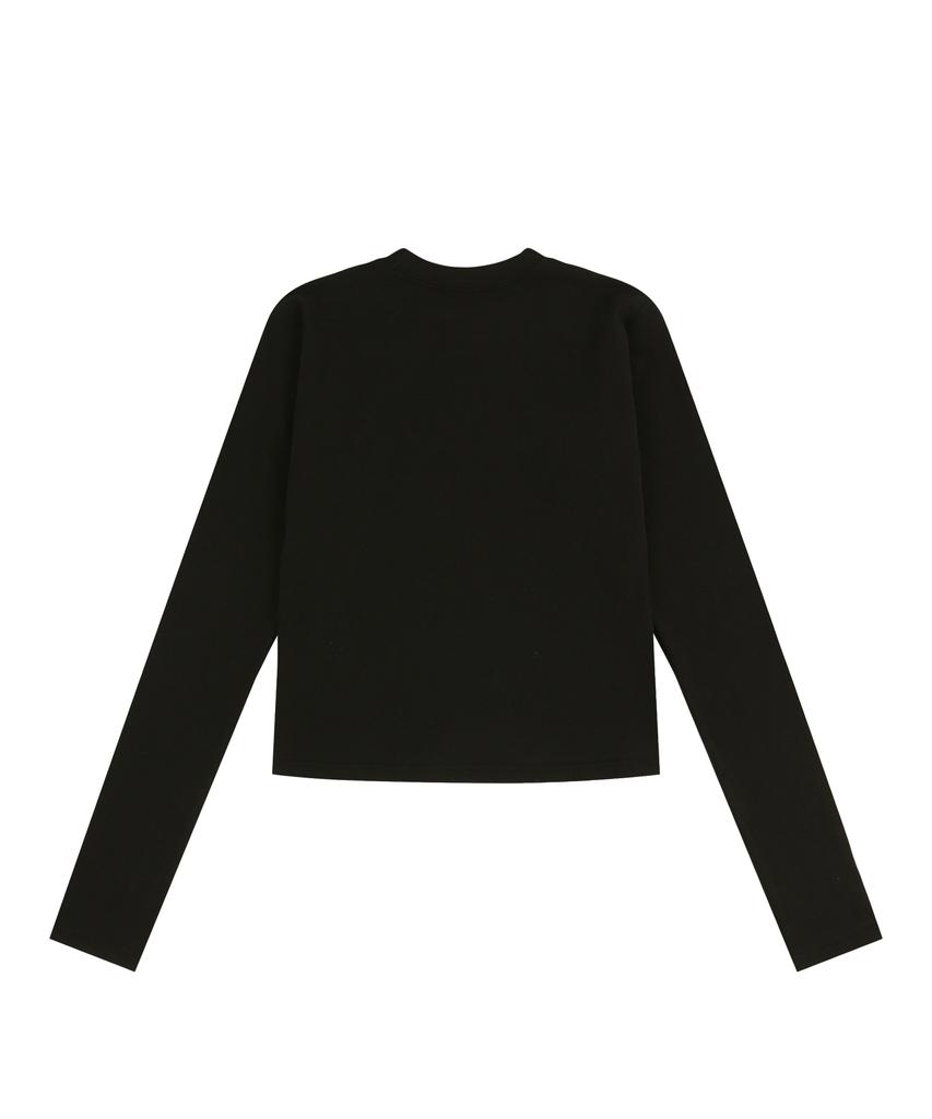 EASY NO EASY Easy See-Through Long Sleeve - Black