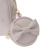 Maison de FLEUR 2-Wege Boston-Tasche mit Pochette, Graupink, F Tragetasche, 08000645400