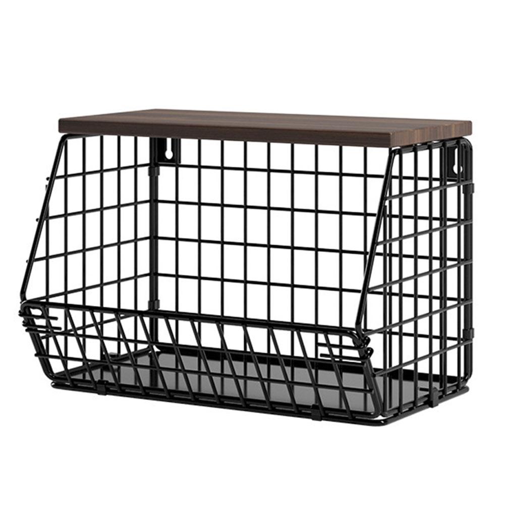 Проволочная фруктовая корзина для хранения на кухне, подвесная фруктовая корзина, настенная кухонная корзина, штабелируемая корзина для фруктов и овощей