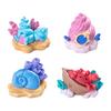 Colorful Aquarium Decoration, Conch Shell House Shaped Fish Tank Decoration Ornament, Resin Tabletop Display Home Decor, Betta Fish Tank Accessory