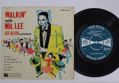 7-Zoll-Schallplatte LEE ALLEN Walkin With Mr. Lee JKR8020 TOP RANK INTER 1959 UK Blues Gebraucht