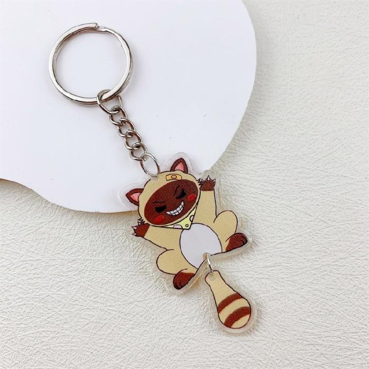 Eye Catching Acrylic Cat Keychain Functional Keyring Phones and Keys Decoration Great for Gifting To Friend and Family