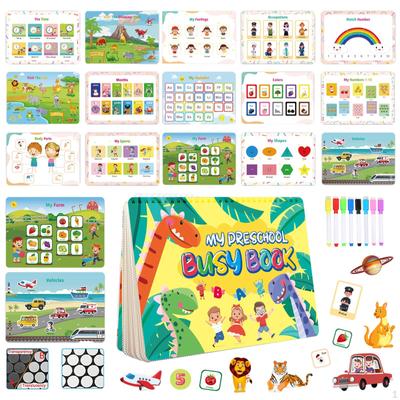 Montessori Toys Activity Book, Christmas Birthdays Gifts, 15 Themes, Toddlers Stickers Quiet