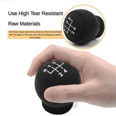 Car Gear Shift Cover Silicone Protective Cover Universal Manual Dust-proof and Waterproof Handle Round Manual Gear Shift Cover