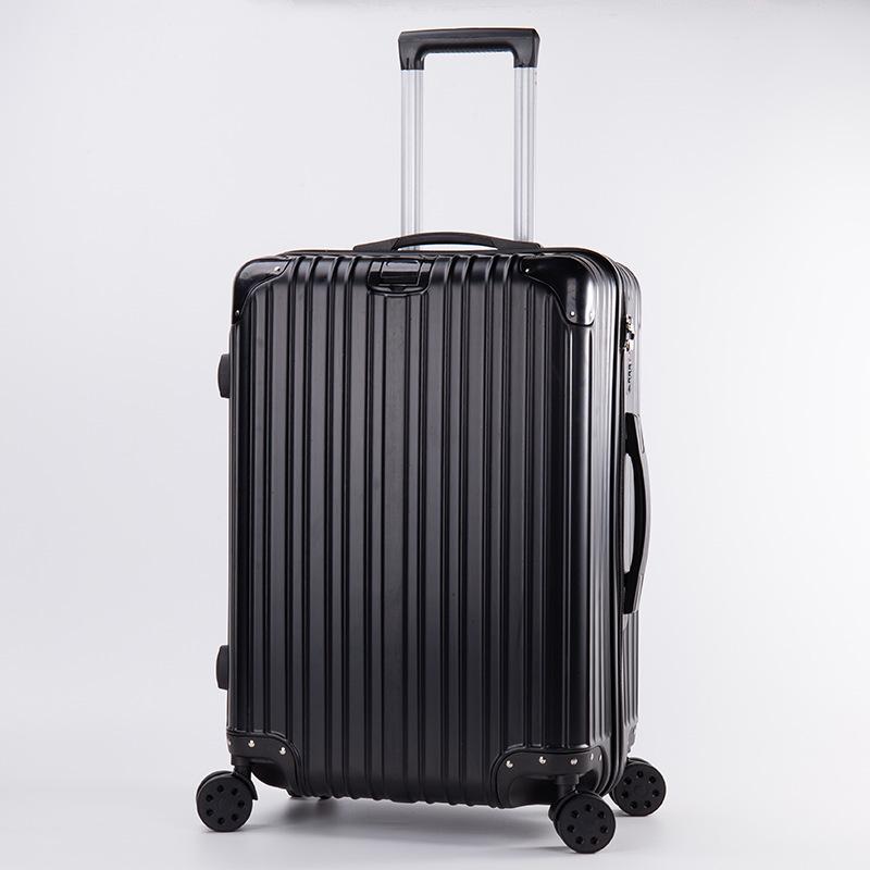 Aluminum Frame Carry-On Suitcase Set: 20"/24"/28" Password-Protected Luggage