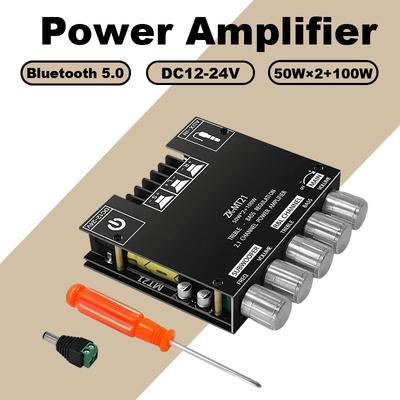 Bluetooth 5.0 Leistungsverstärker ZK-TB21 Verstärker ZK-MT21 Leiterplatte 50W×2+100W Leistung 2.1 Kanal Stereo Subwoofer Modul