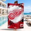 Detroit Red Wings Wappen Strandtuch, Super Weiche Mikrofaser, Perfektes Geschenk für Sie/Ihn, Geburtstag, für Pool, Strand, Reisen, Dekoration Strandparty