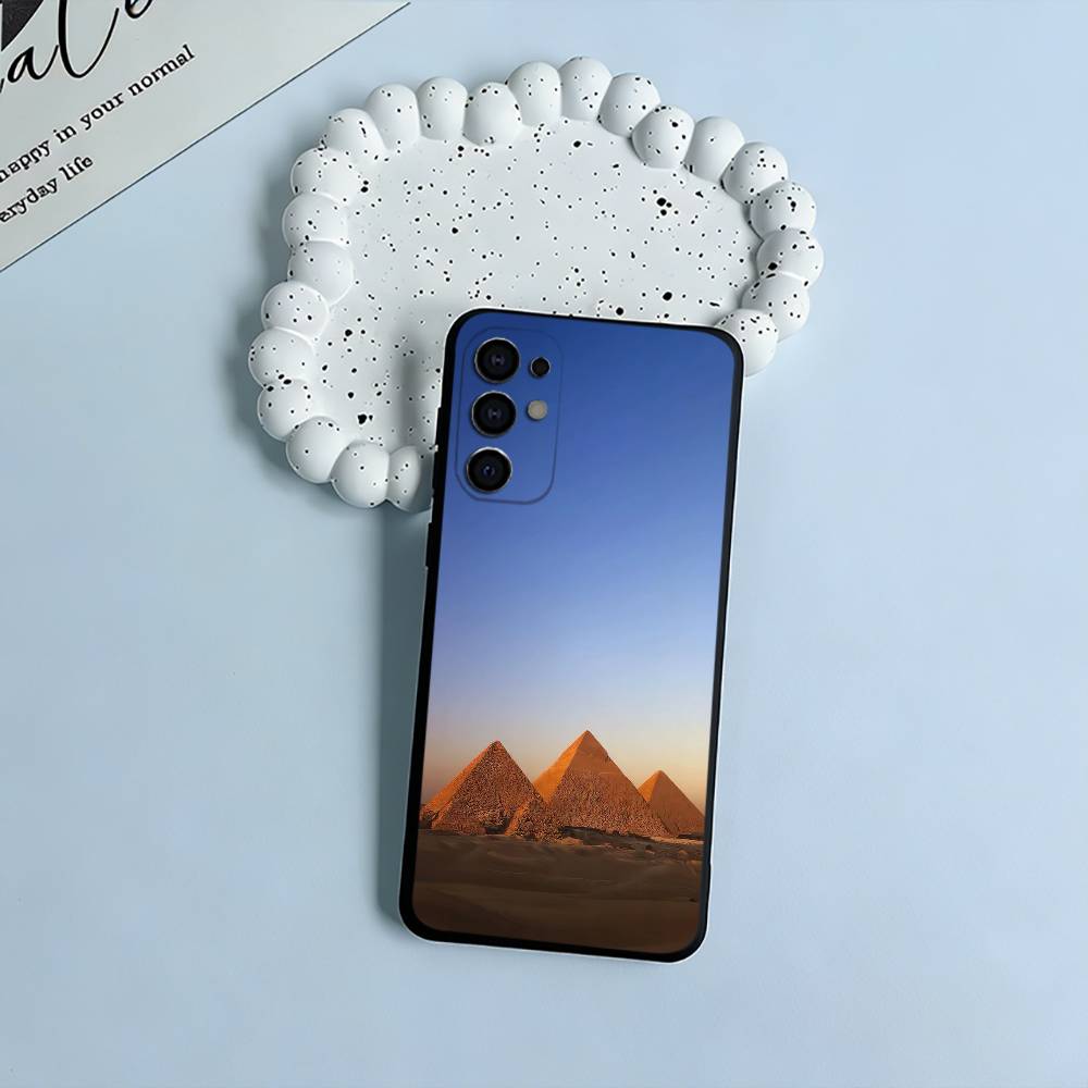 

The E-Egyptian -P-Pyramids Black Soft Silicone Phone Case for Samsung S25, S24, S21, S22, S23, S30, Ultra, S20, Plus, FE, Lite Samsung S21plus