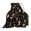 Mushroom Blanket Machine Washable Soft Flannel Blanket Warm Cozy Throw Blanket for Kids Adults Farmhouse Bed Sofa Couch
