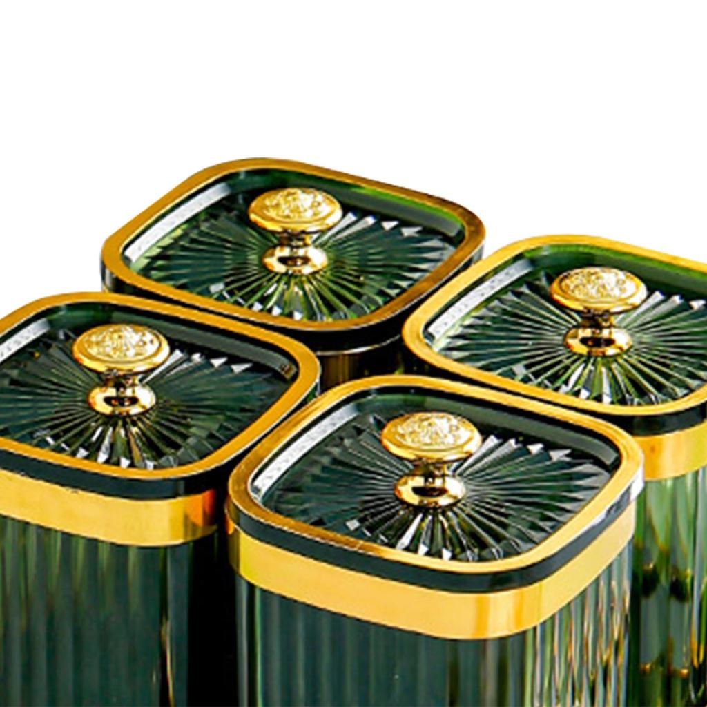 Dried Fruit Plate Candy Nuts Dish with Lid 4 Grids Divided Serving Dishes Appetizer for Party