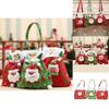Christmas Gift Bag With Santa Claus Design For Holiday Decor And Gift Packaging