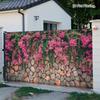 1Pcs Pink Flowers Stone Garage Decoration Background Winter Backdrop Decorations For Photo Studio Photo Booth Christams Party