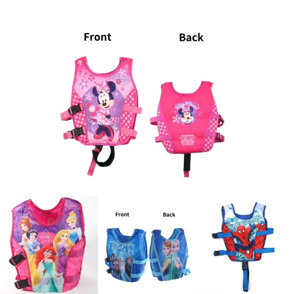 Schwimmweste für Kinder mit Muskelmotiv für Wasseraktivitäten, bedruckt mit Cartoon-Print, Polyestergewebe