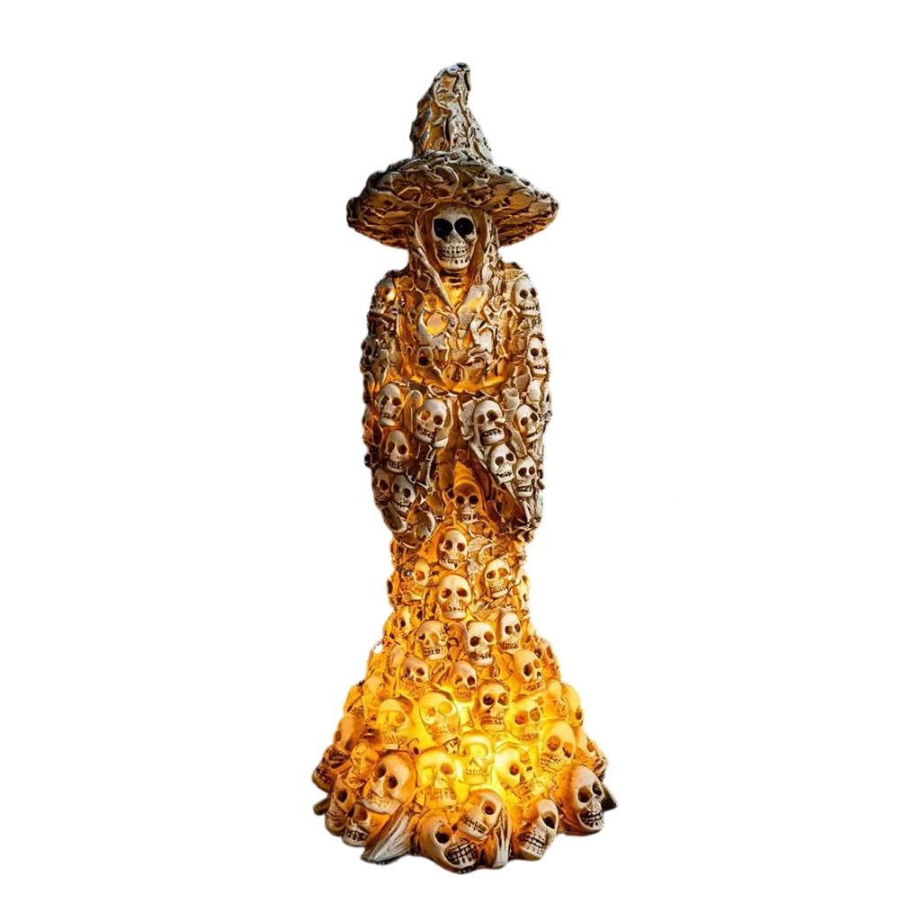 Halloween Skeleton Witch Decoration Prop for Party Decor