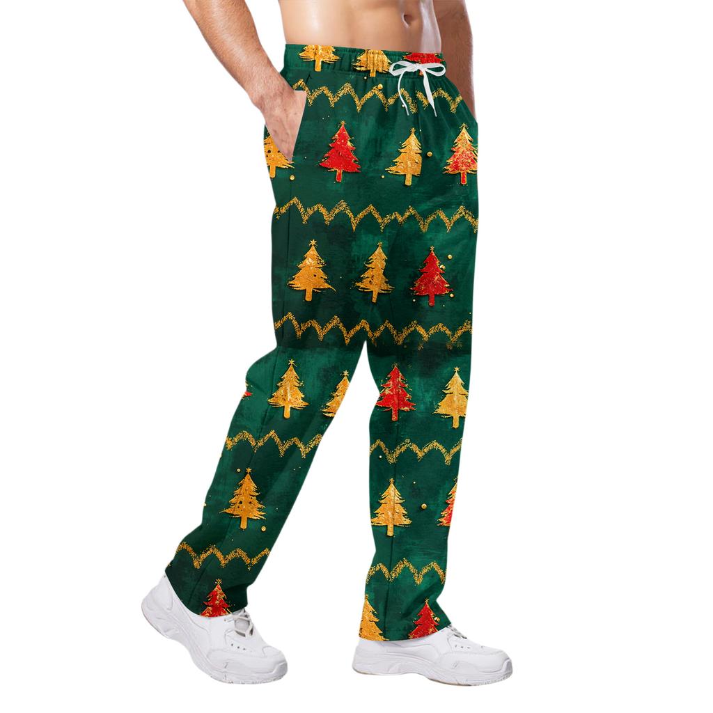 Men's Relaxed-Fit Casual Sweatpants With Stretch Waistband And Drawstring Yoga Pants