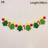 Christmas Decorations Christmas Hanging Flag Xmas New Year Party Decoration Supplies Kawaii Felt Xmas Banner Hanging Navidad