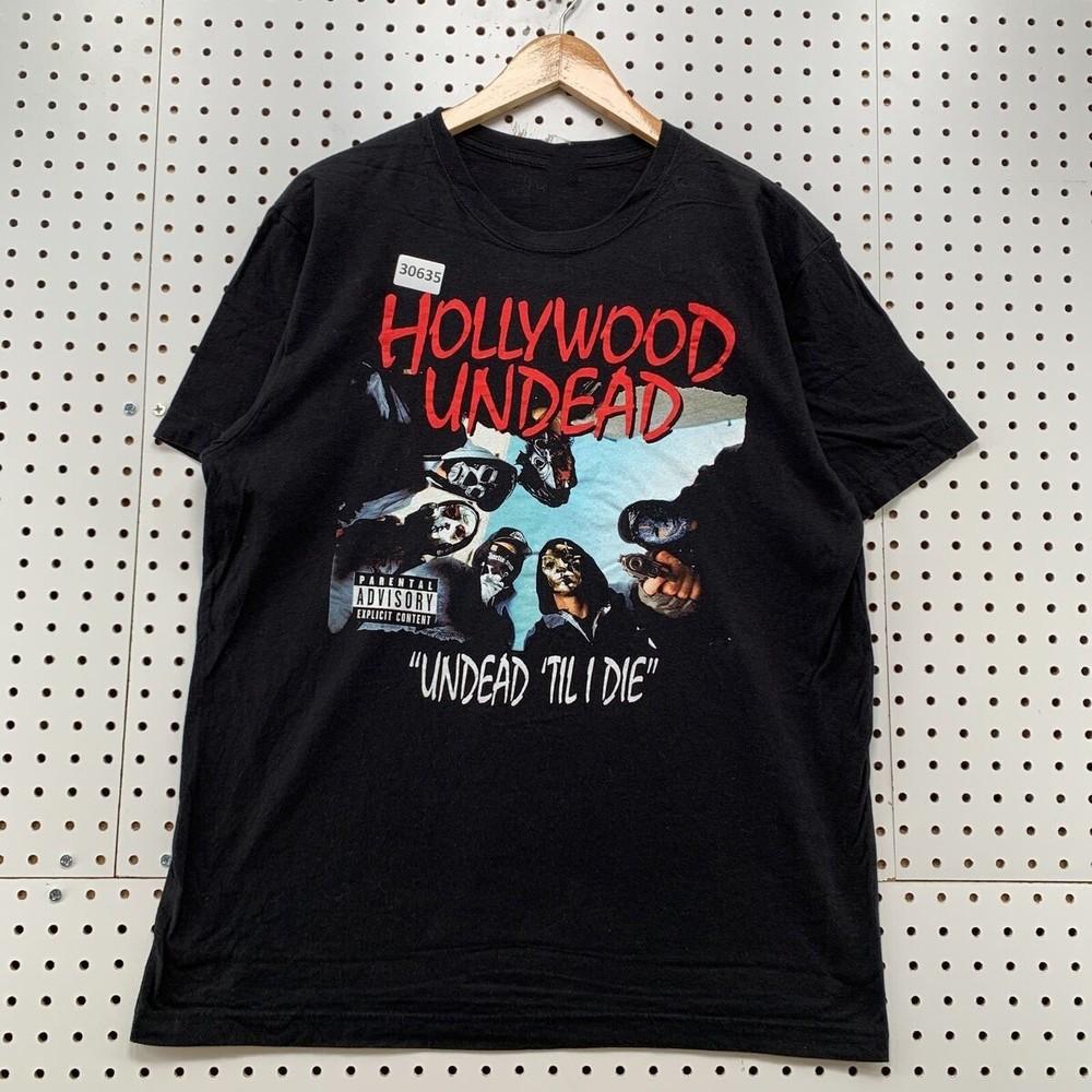 Редкий Подарок Для Фанатов Группы Hollywood Undead Унисекс Все Размеры Футболка LW309 Унисекс Футболка L