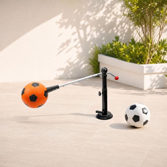 Soccer Trainer with Suction Cup Height Adjustable Football Dribbling Passing