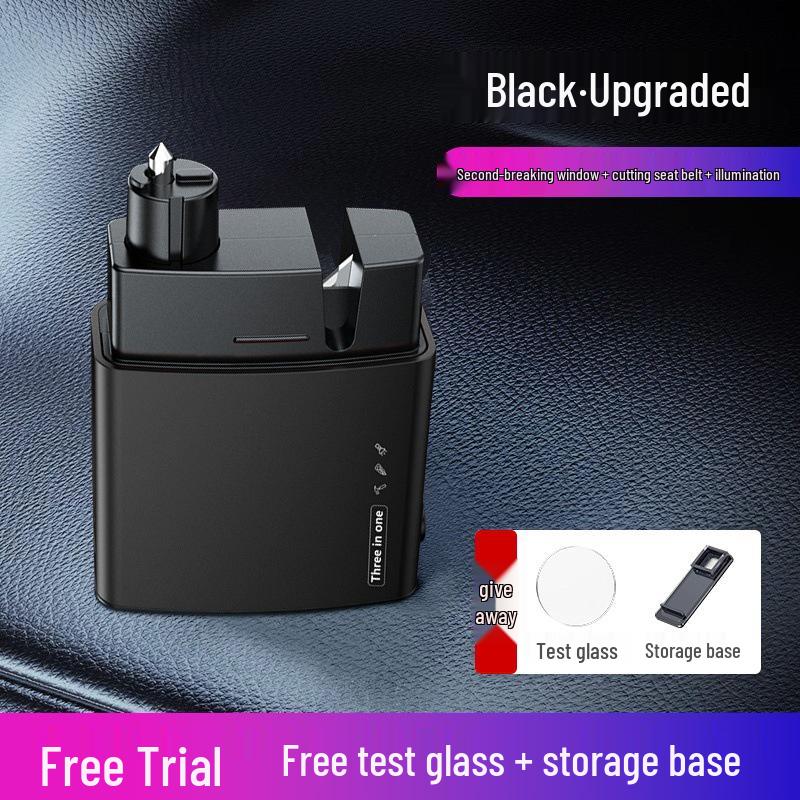 

Многофункциональный инструмент для безопасности автомобиля с фонариком: Мощный фонарик, стеклобой из вольфрамовой стали и аварийный молоток