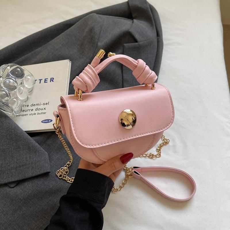 New Summer Popular Handbag Temperament Fashion Messenger Bag Shoulder Bag Premium Texture Saddle Bag Women's Bag