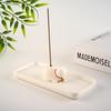 Nordic Style Ceramic Cat Incense Holder - Cute, Stylish Sandalwood Burner and Animal Ornament