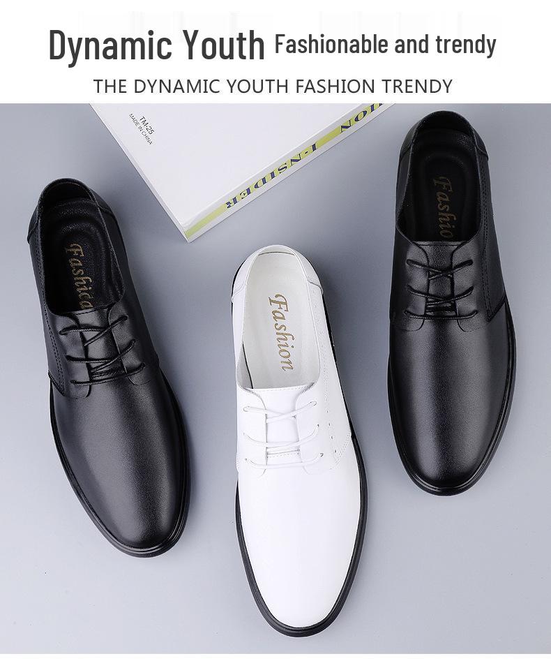 Men's Plus Size Genuine Leather Breathable Casual Shoes - Lace-up Driving Loafers with Soft Sole