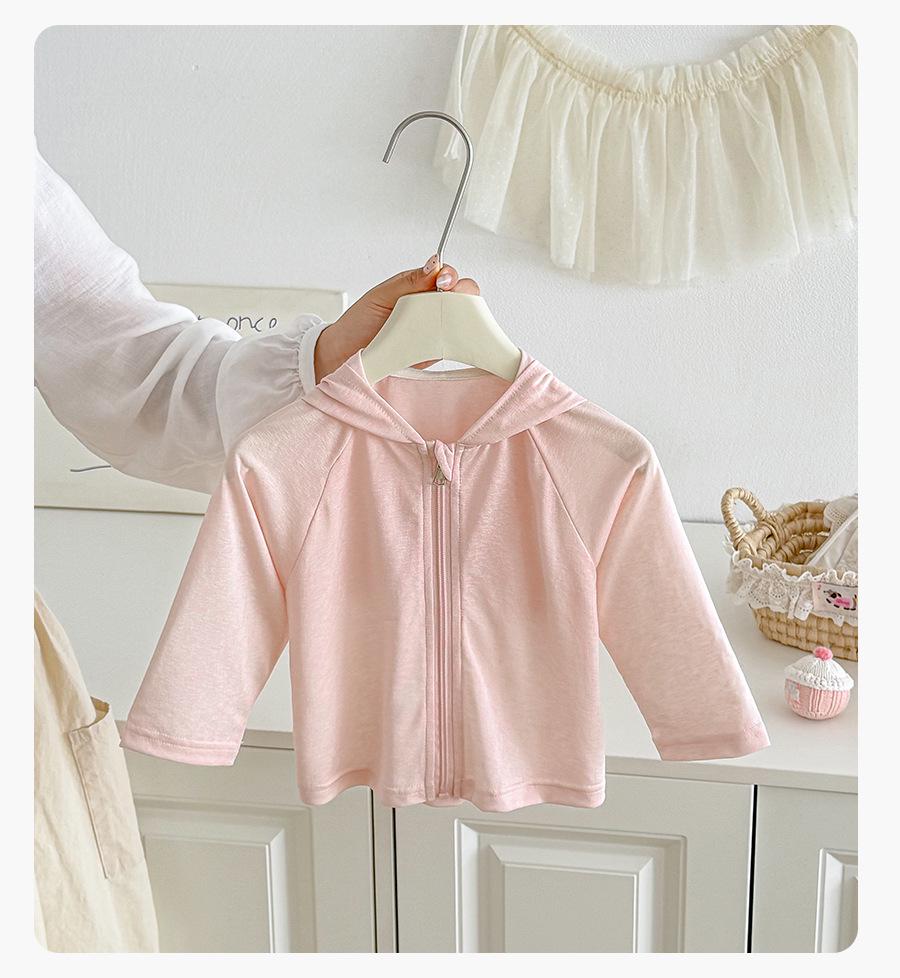 Girls' Hooded Sun Protection Jacket: 2026 Summer Thin Style for Kids