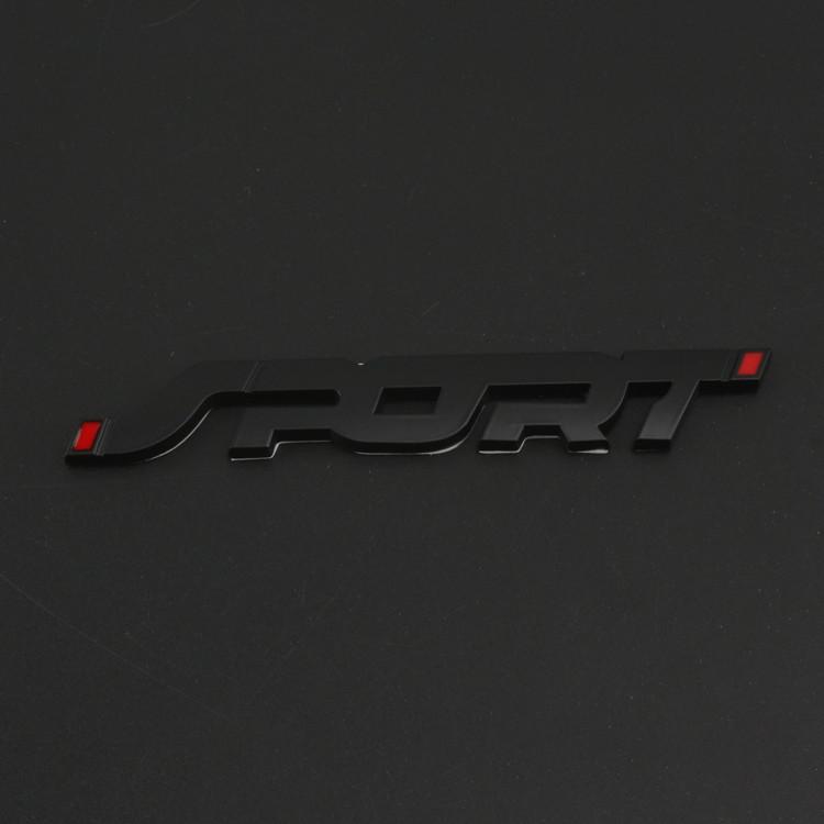 Auto Zubehör Aufkleber Styling Metall 3D Chrom Schwarz Auto Auto Stamm Racing Sport Wort Brief Logo Emblem Abzeichen Aufkleber Aufkleber