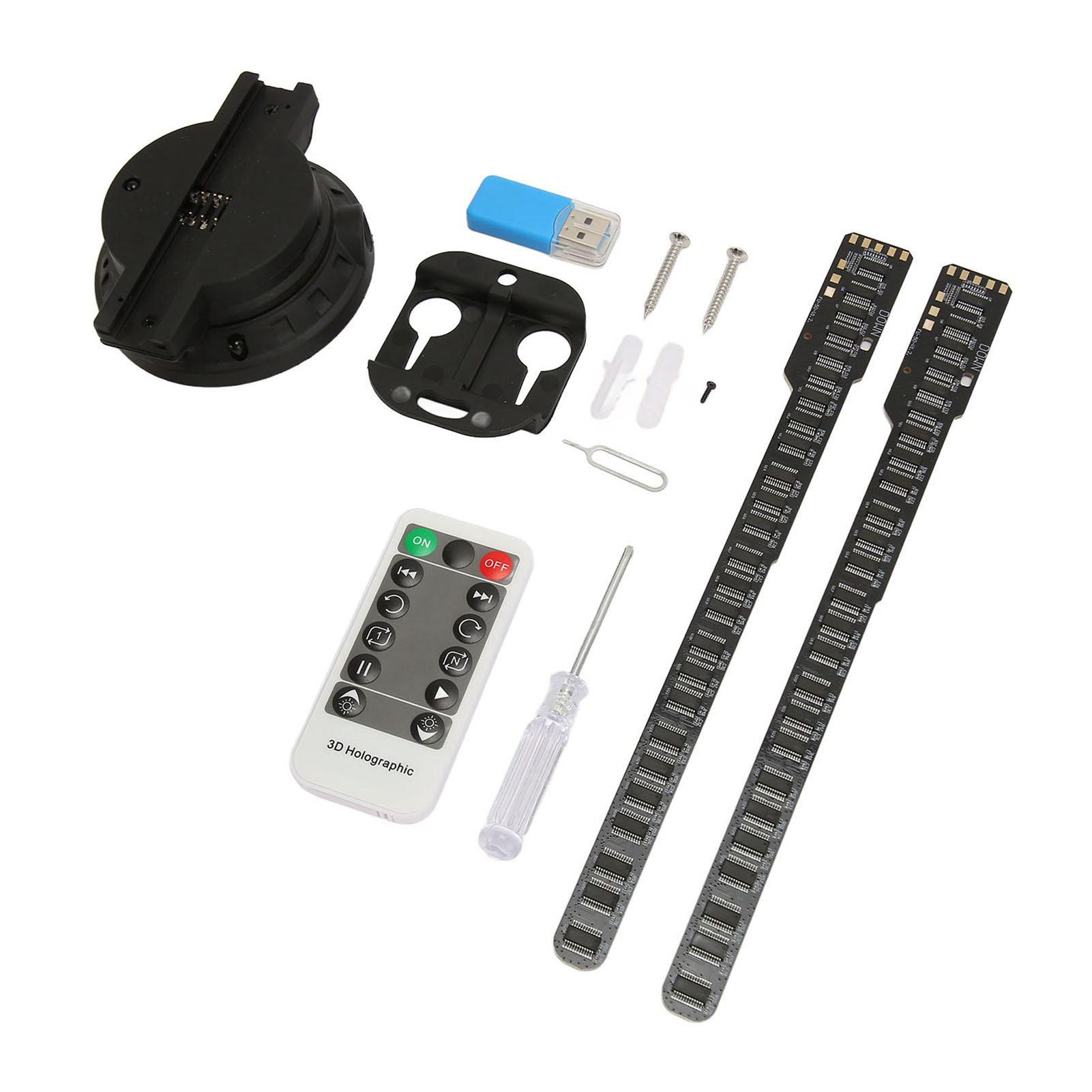 

3D голографический вентилятор 276 светодиодов WiFi APP Control Голографический проектор Вентилятор для Windows для Android для IOS US Plug