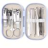 A Set Of 14pcs Stainless Steel Manicure And Pedicure Tools, Featuring Modern Style Concave Edge Nail Clippers And Grooming Tools