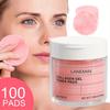 100 PADS Collagen Gel Toner Pads - Pore Cleaner ,Cleanse and Moisturize The Skin, Portable Facial Cleansing Wipes, Pore Cleansing, Gentle Formula