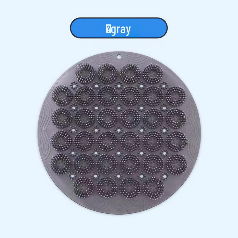 30cm TPE Foot Pad: Multifunctional Back Scrubber with Suction Cup and Long Bristle Brush