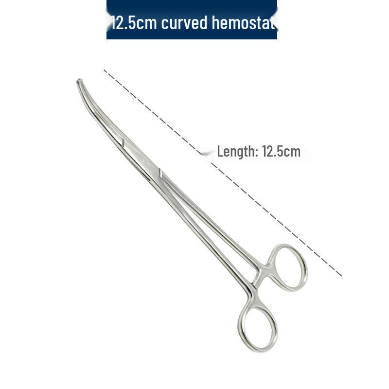 Stainless Steel Hemostatic Forceps Tweezers with Straight/Curved Tips & Needle Holder for Pet and Fishing Hook Removal