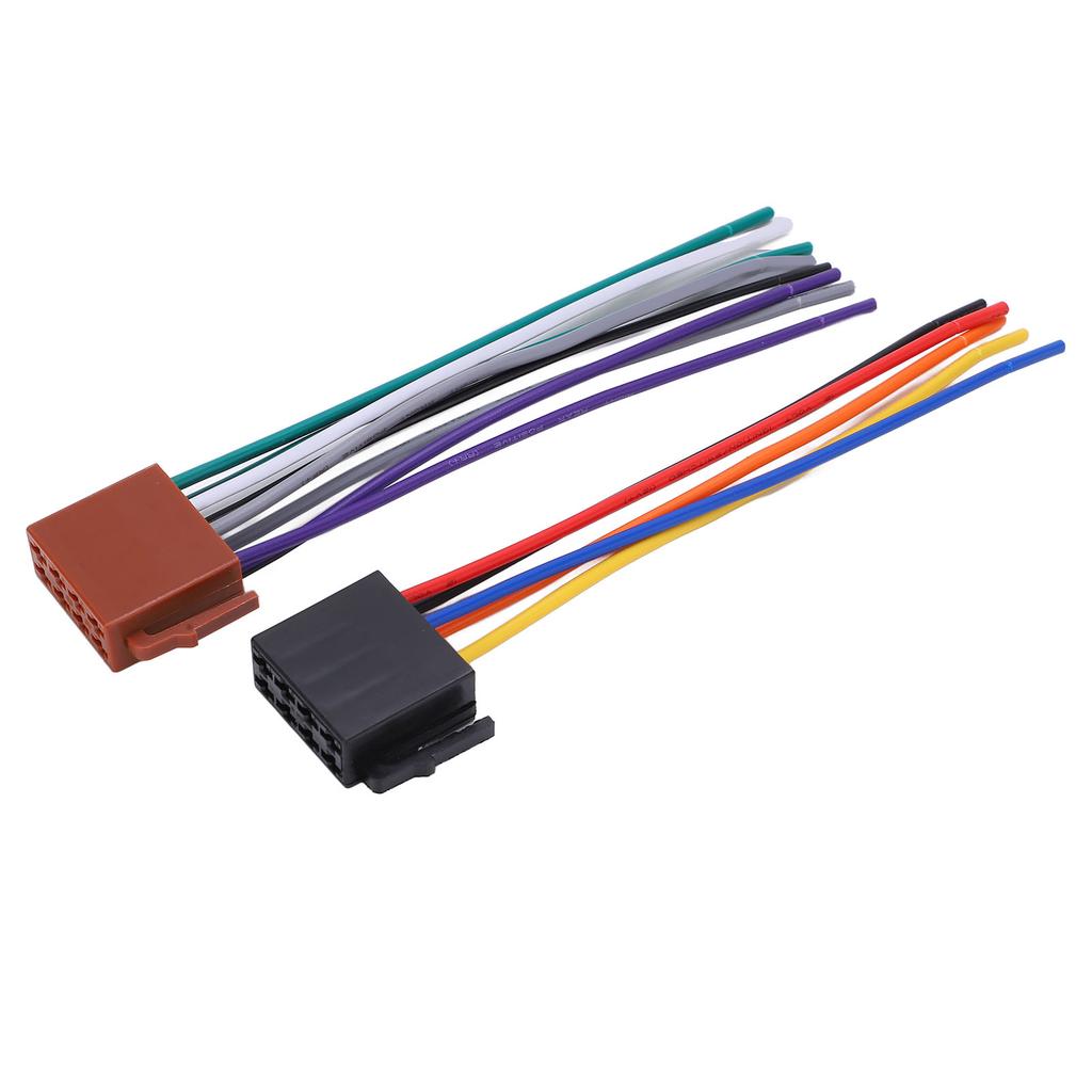 2Pcs Set ISO Harness Adaptor ABS Metal Car Stereo Adaptor Connector Replacement for C230 2000