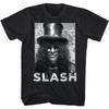 Slash Ritratto Uomo Maglietta Chitarrista Rock Merchandising Band Guns n Roses Maglietta