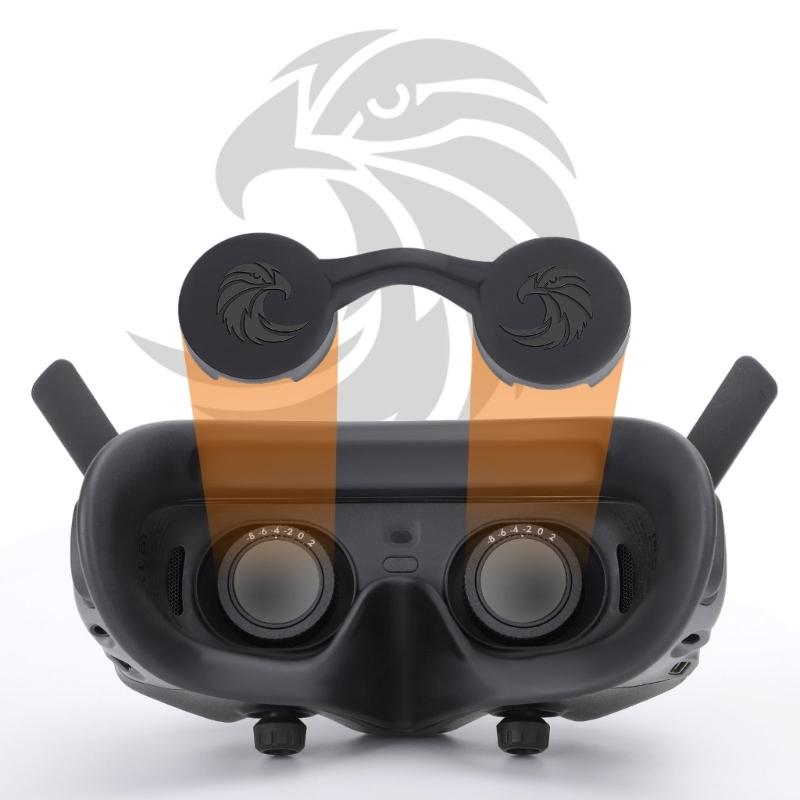Silicone Camera Lens Caps Lens Dust Protections Protective Cover for Avata 2 Goggles2/3 Camera