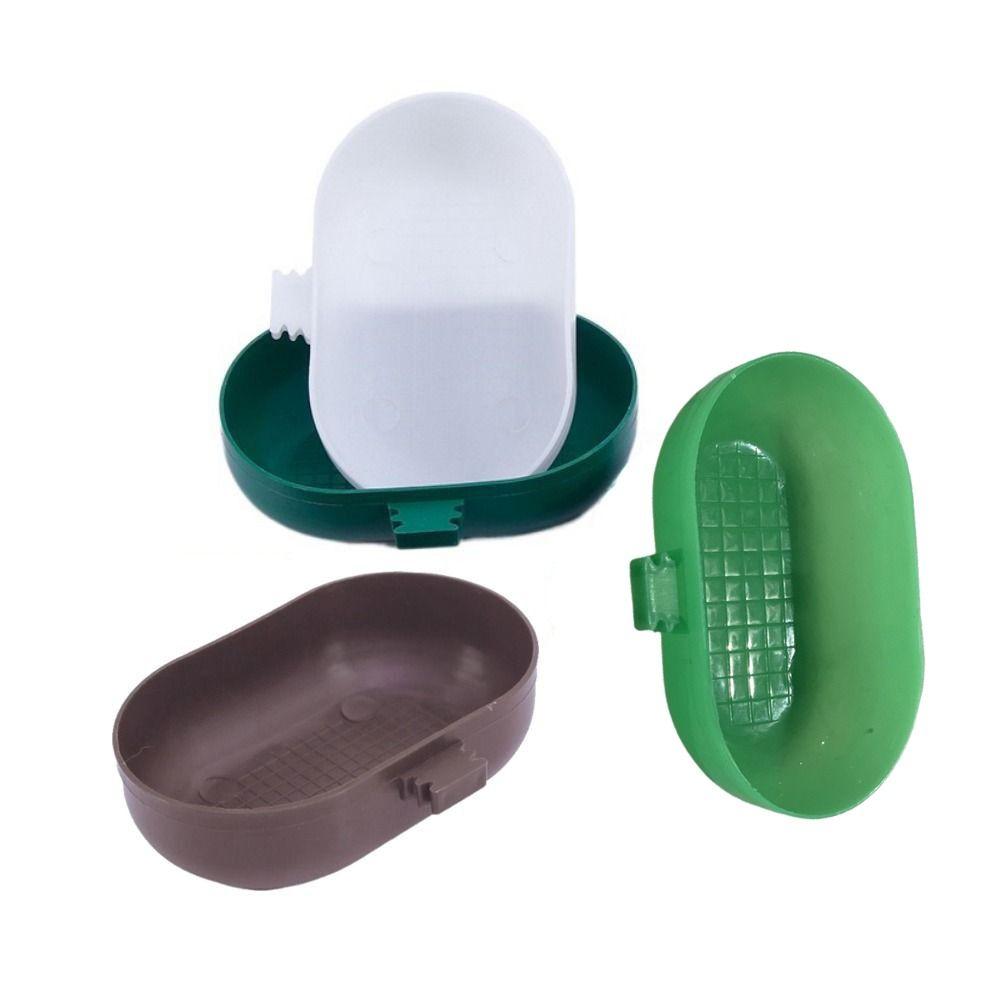 Portable Parrot Bathtub Oval Bird Wash Shower Box Bird Water Food Feeder  for Cleaning and Feeding