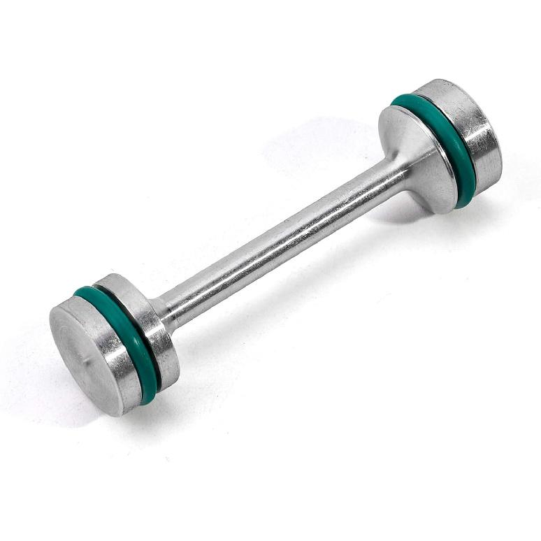 3mirrors UPGRADE Billet Aluminum Oil Diverter Barbell w/DOUBLE O-rings, Oil Tube Hold Down, Front Gallery Plug Compatible with GM LS Engines, Better