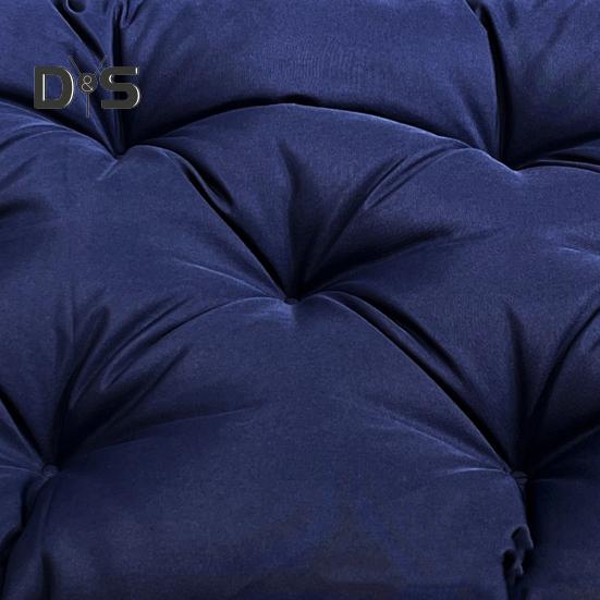 Schaukelstuhlkissen mit Rückenlehne, 2-/3-Sitzer-Gartenbank-Sitzkissen mit Bändern, wasserdichtes Outdoor-Bank-Sitzkissen für Terrassenüberdachungsmöbel