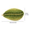 Bathroom Rug Polyester Leaf Shape Non Slip Soft Absorbent Shower Mat for Entryway Patio Bathtub