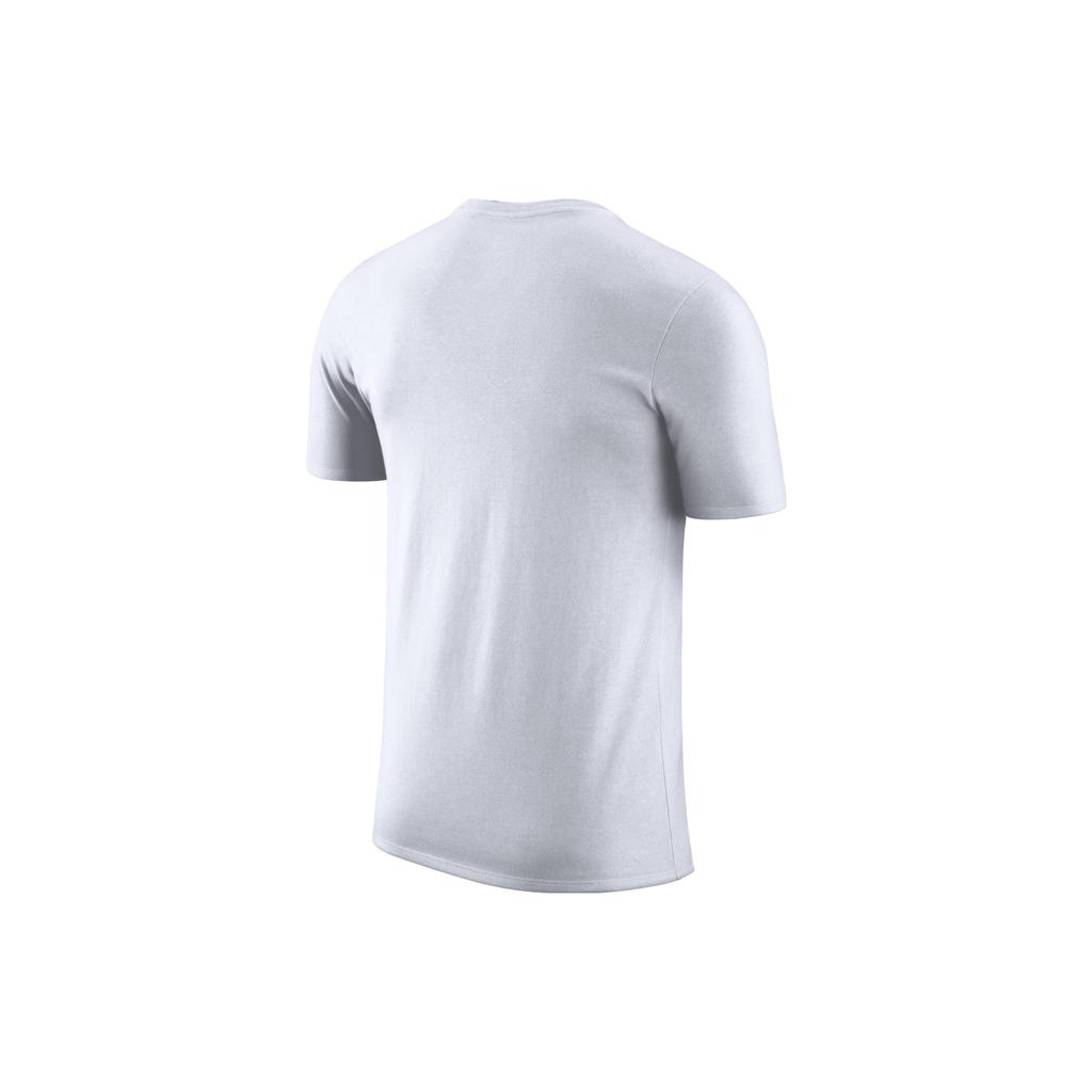 Nike T Shirts Men's White Crew Neck Moderate Straight Fit AJ2444-100