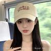 Baseball Stitching Embroidered Letterings Alphabet Flower Sweet KFashion Style Korean Women New Brand Latest Fresh Caps Peaked Hats Sunshade Retro