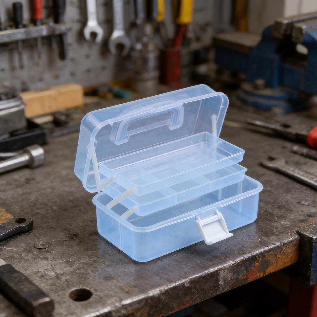 Compact 3 Layer Organizer Box Great for Fishing Tackle and Accessory Storage