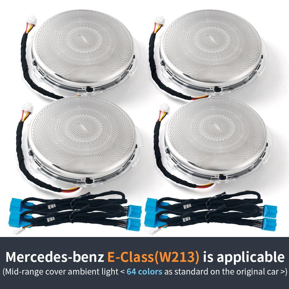 

LED Speaker Mid-range Cover Led Decorative Ambient Light 64 Color Car Door Horn For Mercedes Benz W213 W205 X253 C/E-class/GLC