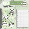 Cute Pet Transparent Soft PVC Binder B5 Notepad Diary with Iron Clip