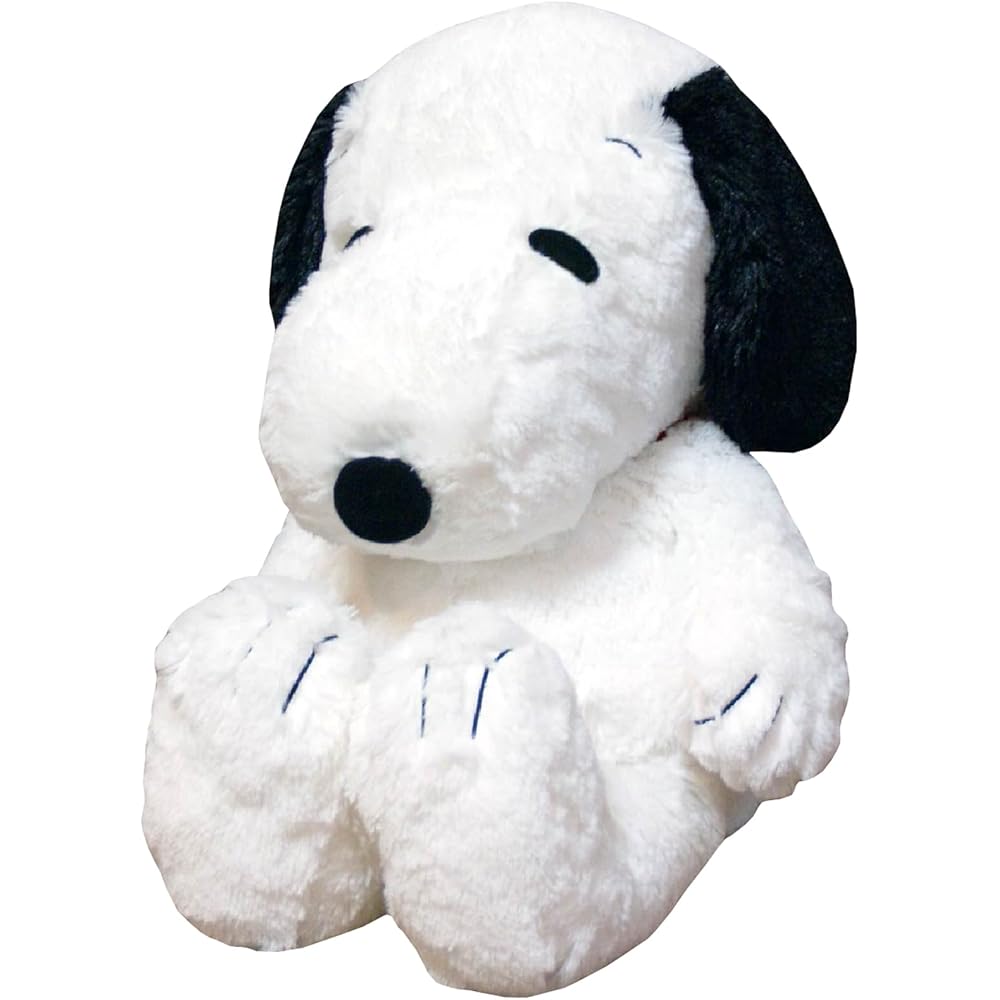 Nakajima Corporation Peanuts Snoopy Hugging Plush Toy Large Size Black 077400-15