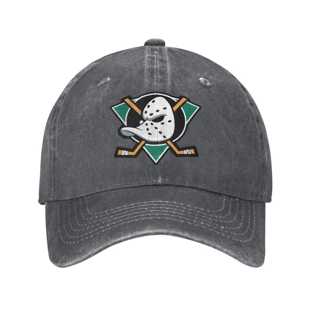 Mightys Ducks  Baseball Cap Sun  Hunting Camping Adjustable Washed Hip Hop Hats Men Adult Fashion Print Baseball Caps