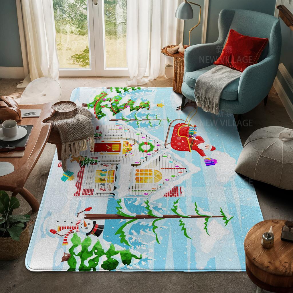 Koberec ke vchodu do domu Rohožka ke dveřím do domu Obývací pokoj Vana Koupelna Protiskluzové koberce s absorpcí vody vana Veselé Vánoce zima