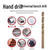 50-Piece High-Speed Steel Twist Drill Bit Set: 1mm-6mm, 0.1mm Interval, Straight Shank for Electric Drills